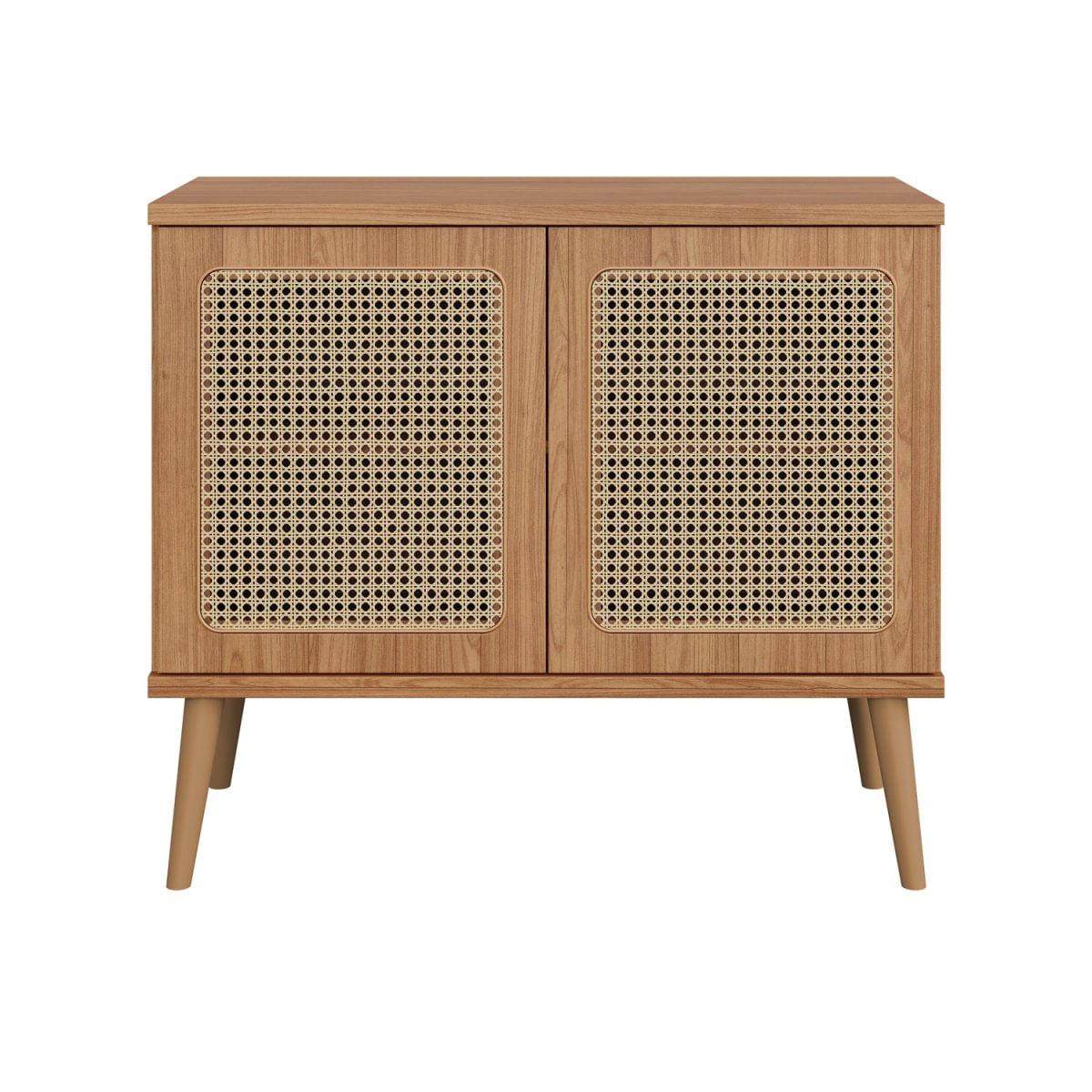 Balcão em MDF com Tela Natural 91 cm com 2 Portas Freijó Dalla Costa