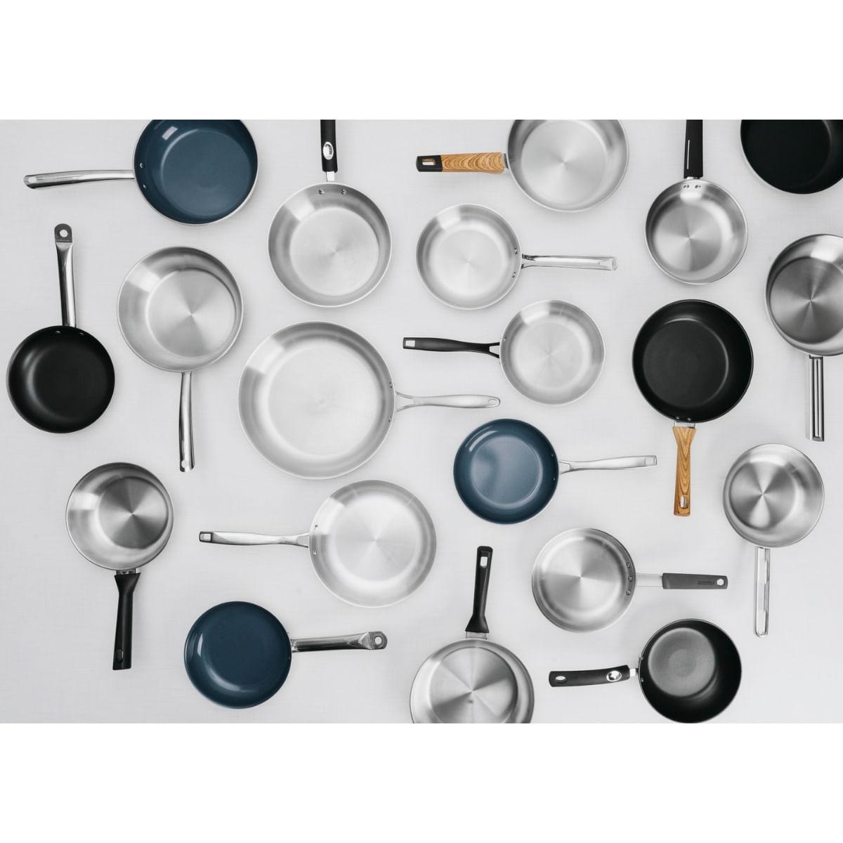 Frigideira Tramontina Grano em Aço Inox 28 cm 2,8L Fundo Triplo Compatível com Indução