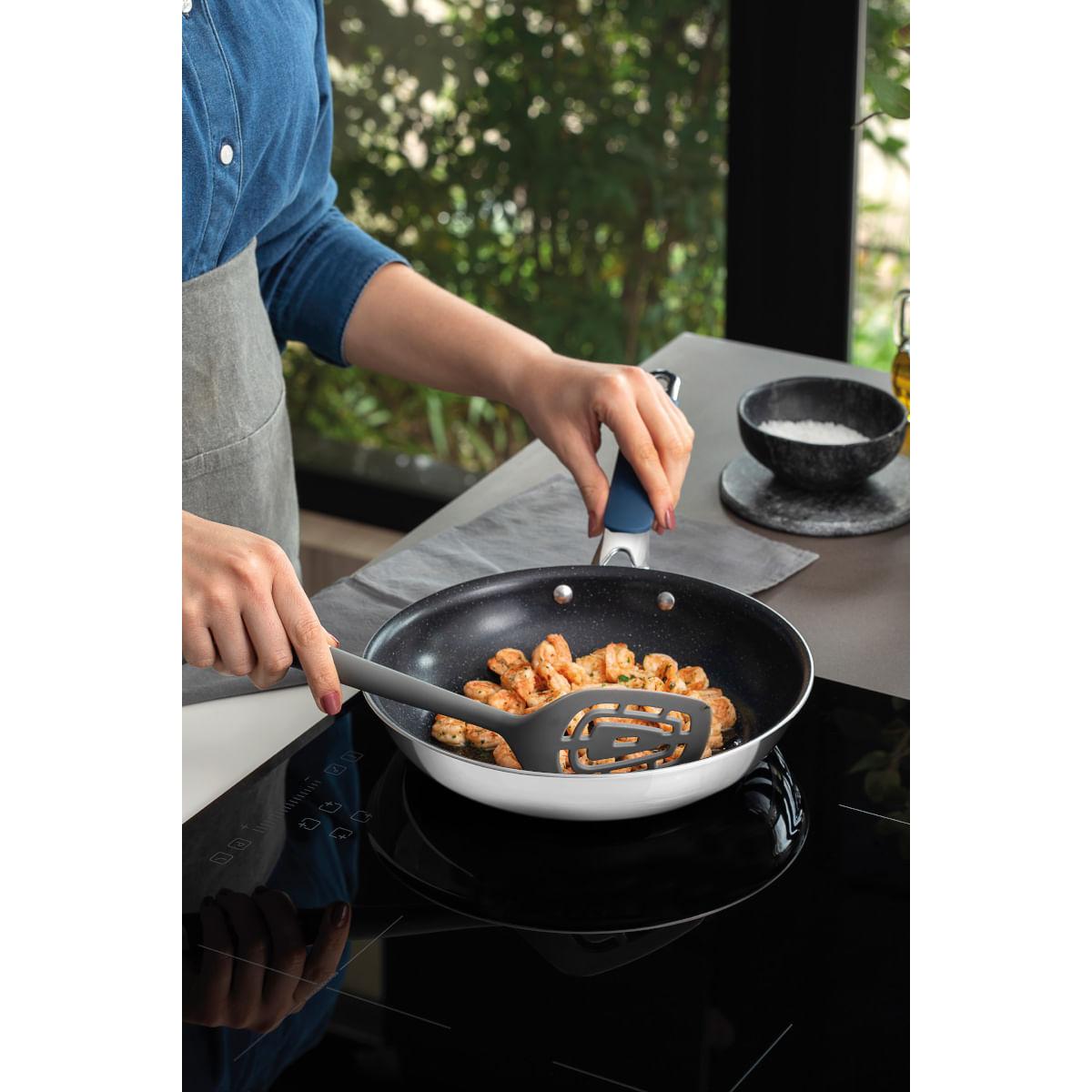 Frigideira Tramontina Romagna Aço Inox Cerâmico Black Stone 25 cm 1,95 L