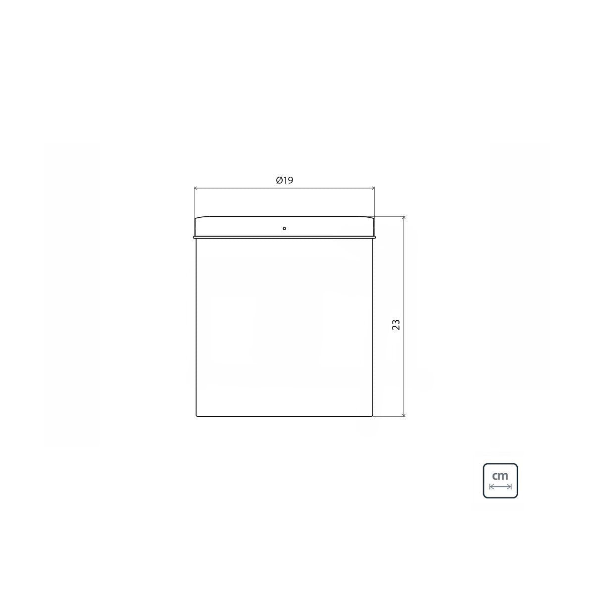 Lixeira Inox Tramontina Swing com Acabamento Scotch Brite e Tampa Basculante 5 Litros