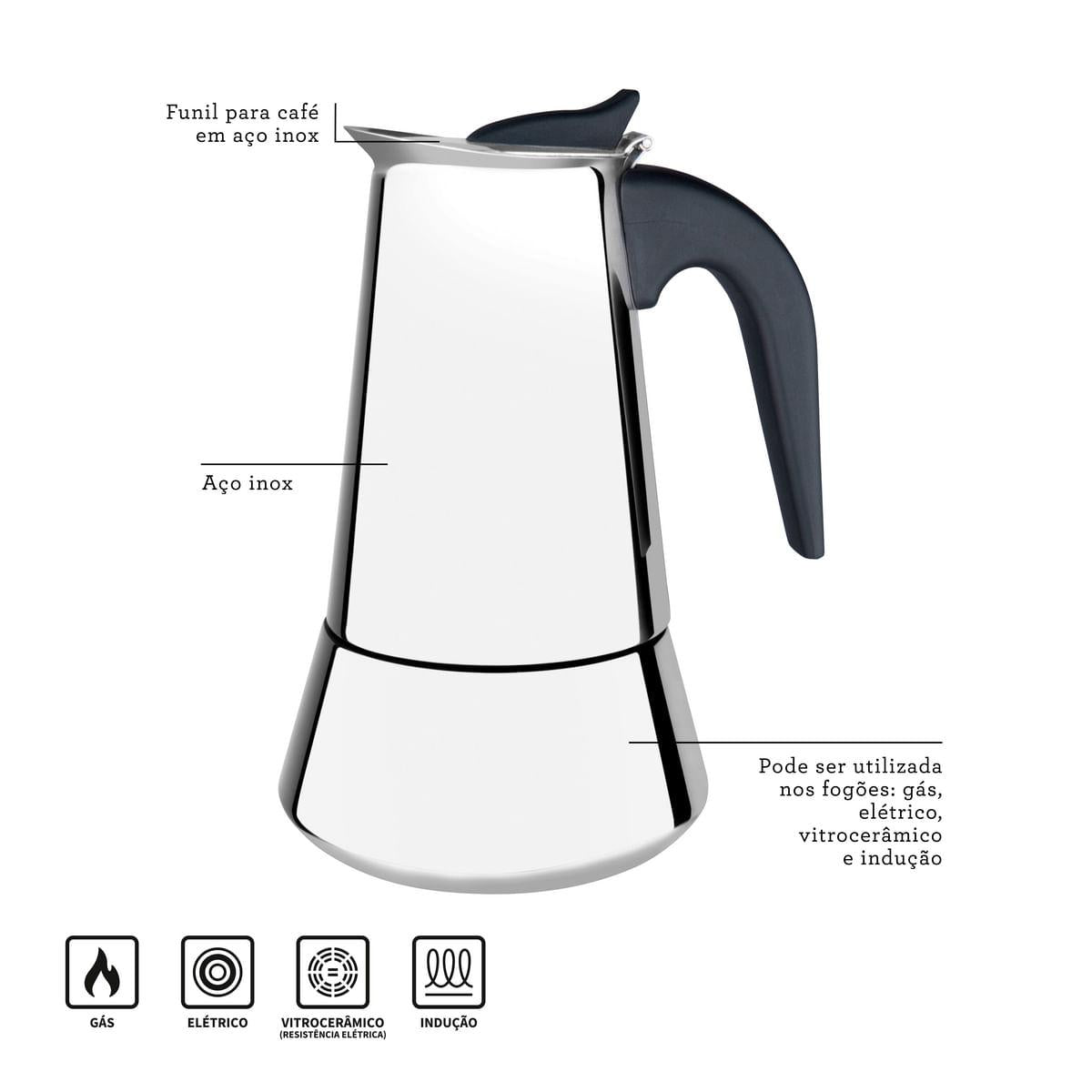 Cafeteira Italiana Tramontina para Espresso 350 ml