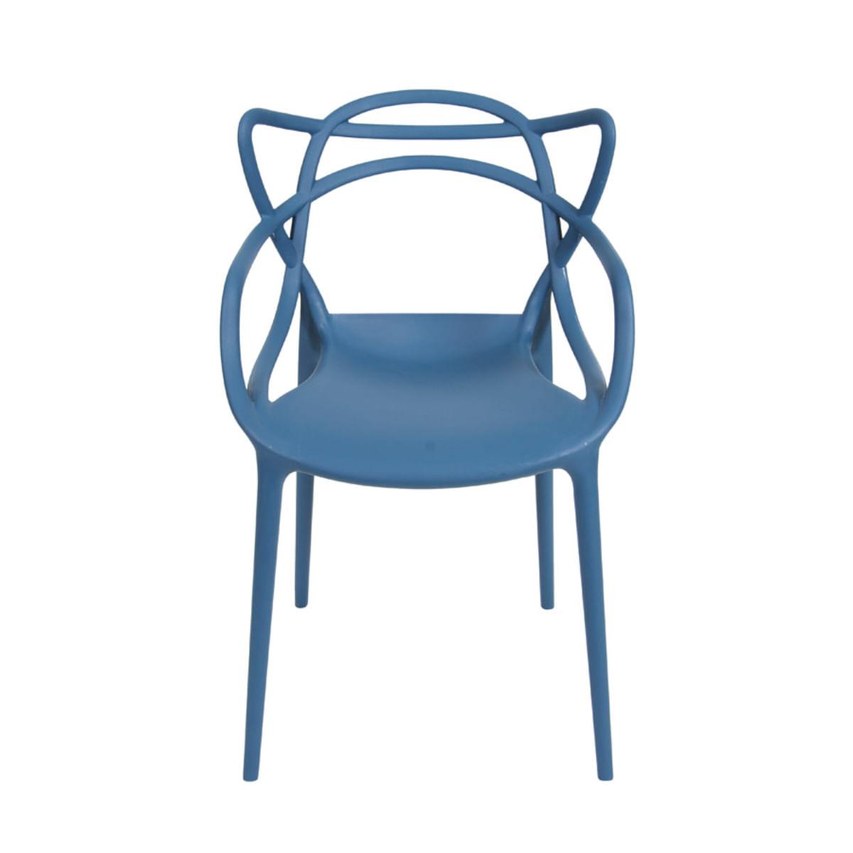 Cadeira Solna Azul em Polipropileno Or Design