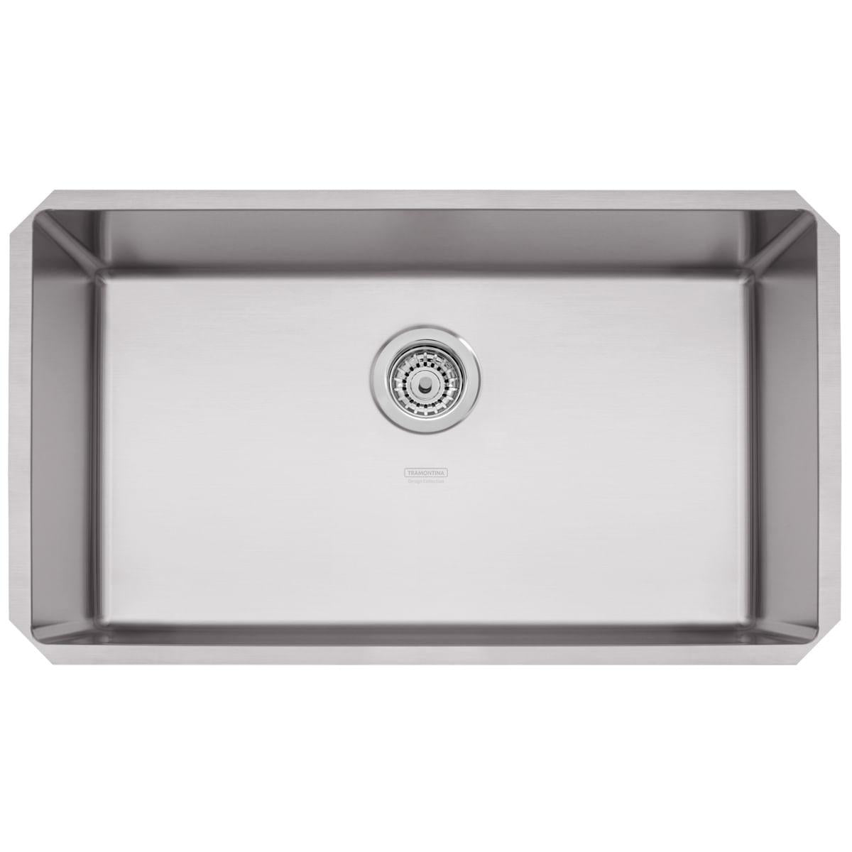Cuba de Embutir Quadrum 70 U Tramontina 70 x 40 x 20 cm em Aço Inox Acetinado Outlet