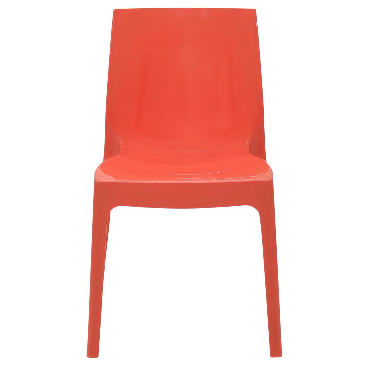 Cadeira Tramontina Alice Polida em Polipropileno Rosa Coral