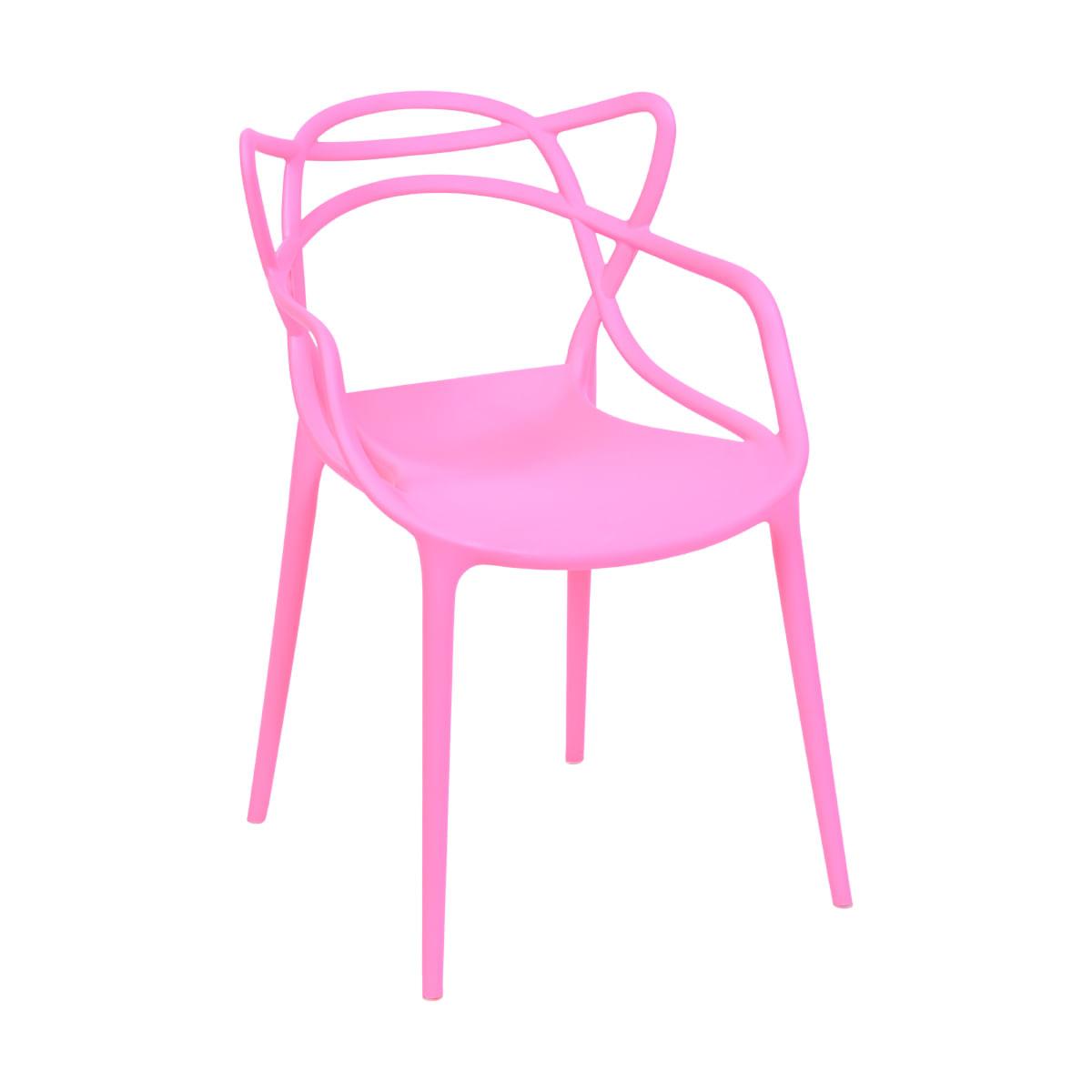 Cadeira Solna Rosa em Polipropileno Or Design