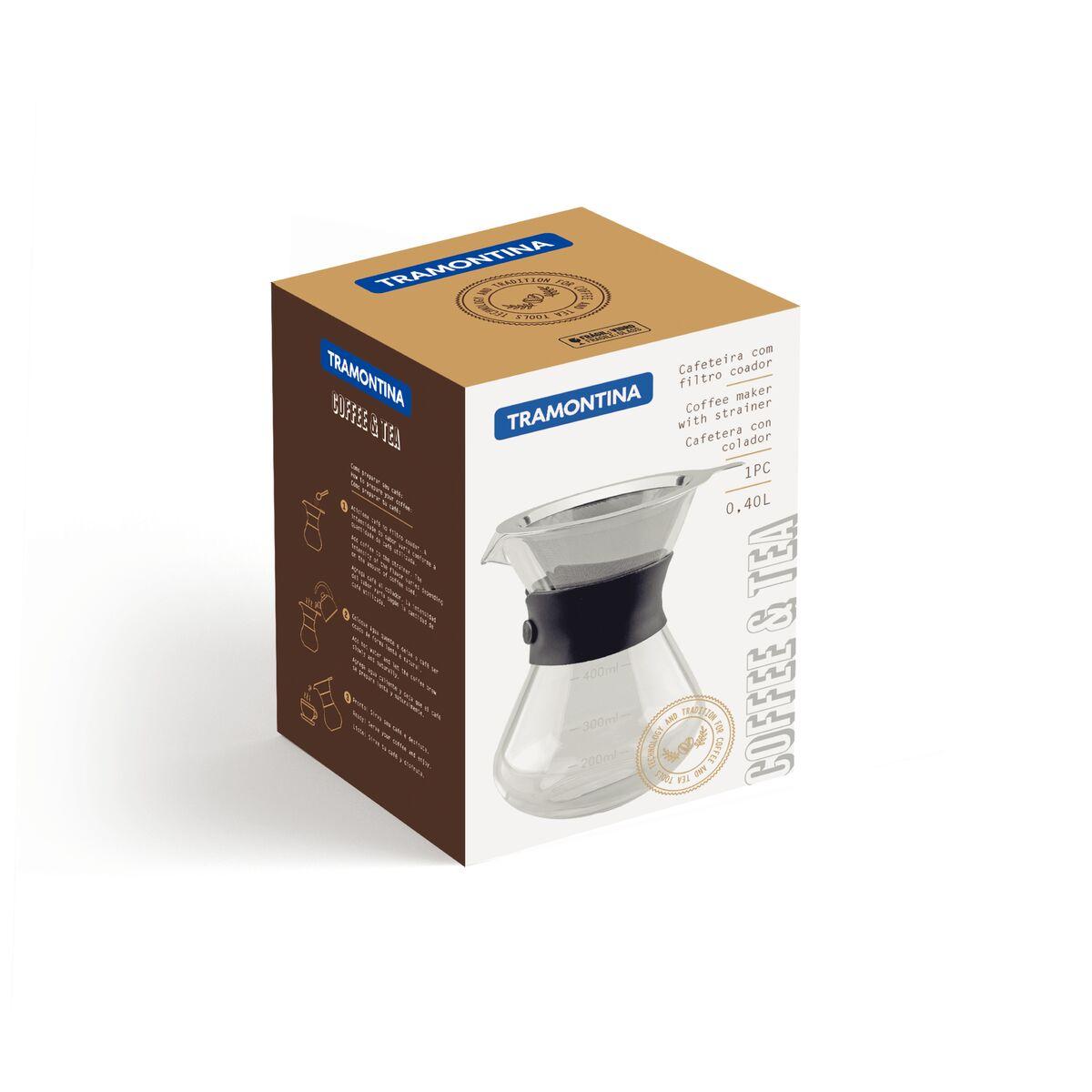 Cafeteira Tramontina com Coador de Aço Inox 0,40 L
