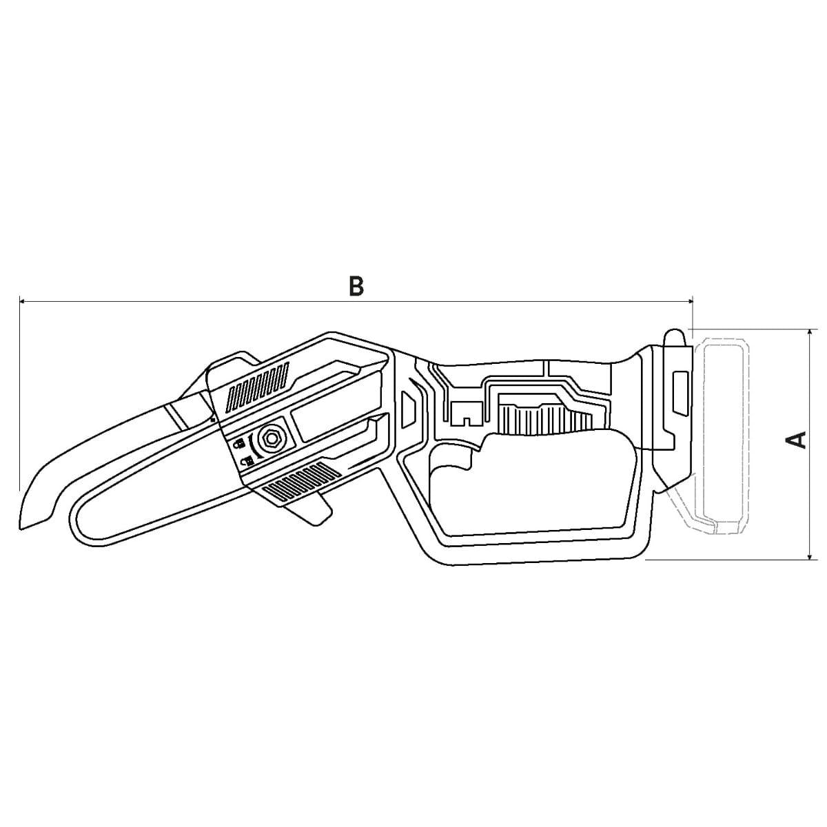 Cortador de Galhos 20V 5" Tramontina Sem Bateria e Carregador