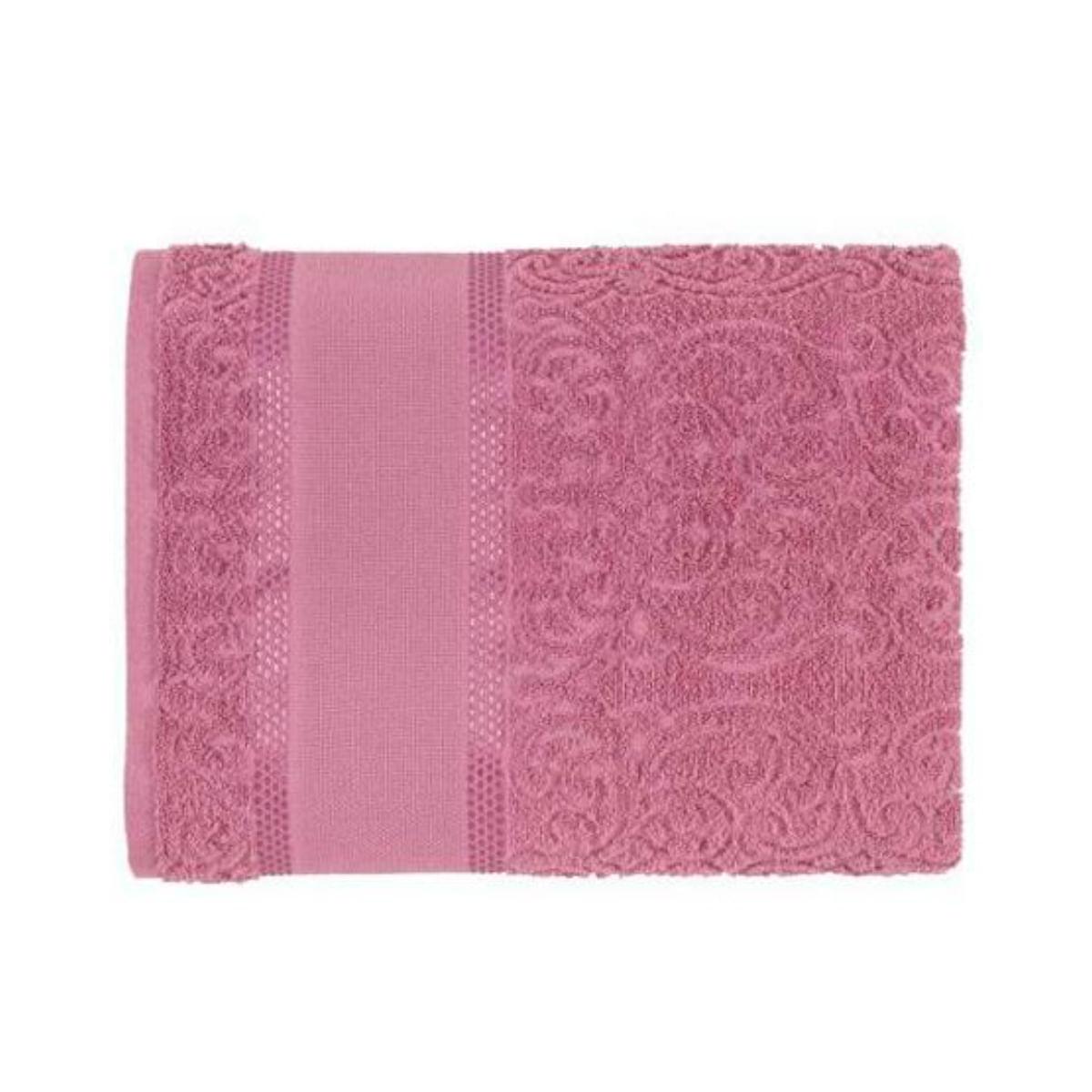 Toalha de Banho para Bordar Karsten Melina II Rosa 74x140 cm