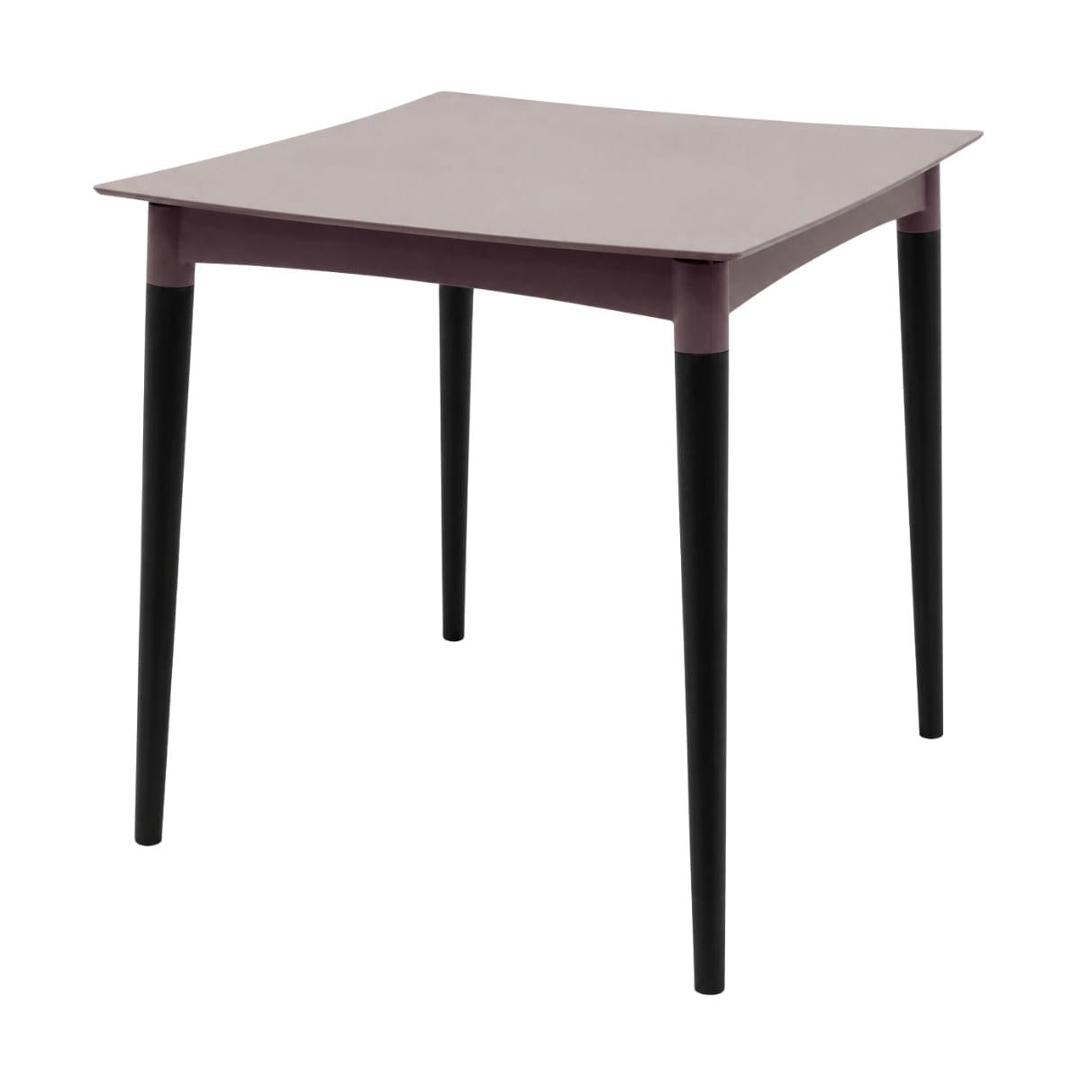 Mesa Tramontina Diana Camurça 70cm em Polipropileno com Pés de Madeira