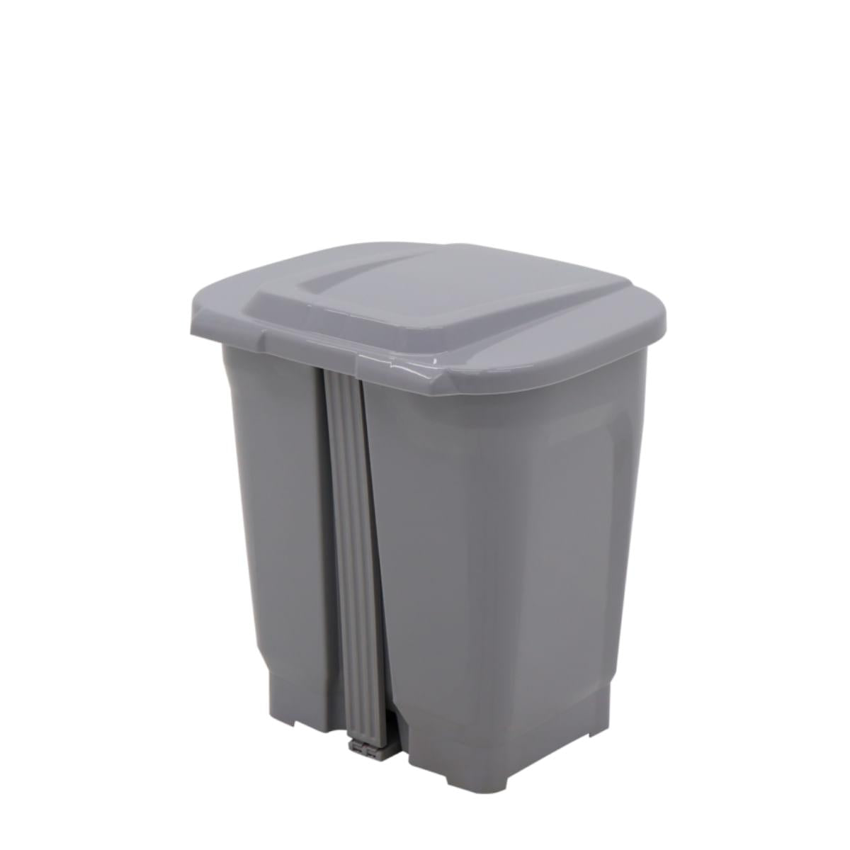 Lixeira Tramontina T-Force em Polipropileno Cinza 25 L