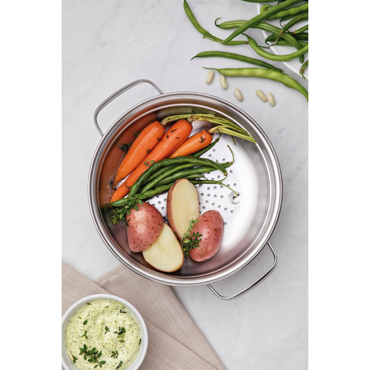 Jogo Multi Cooker Tramontina Allegra em Aço Inox 3 Peças