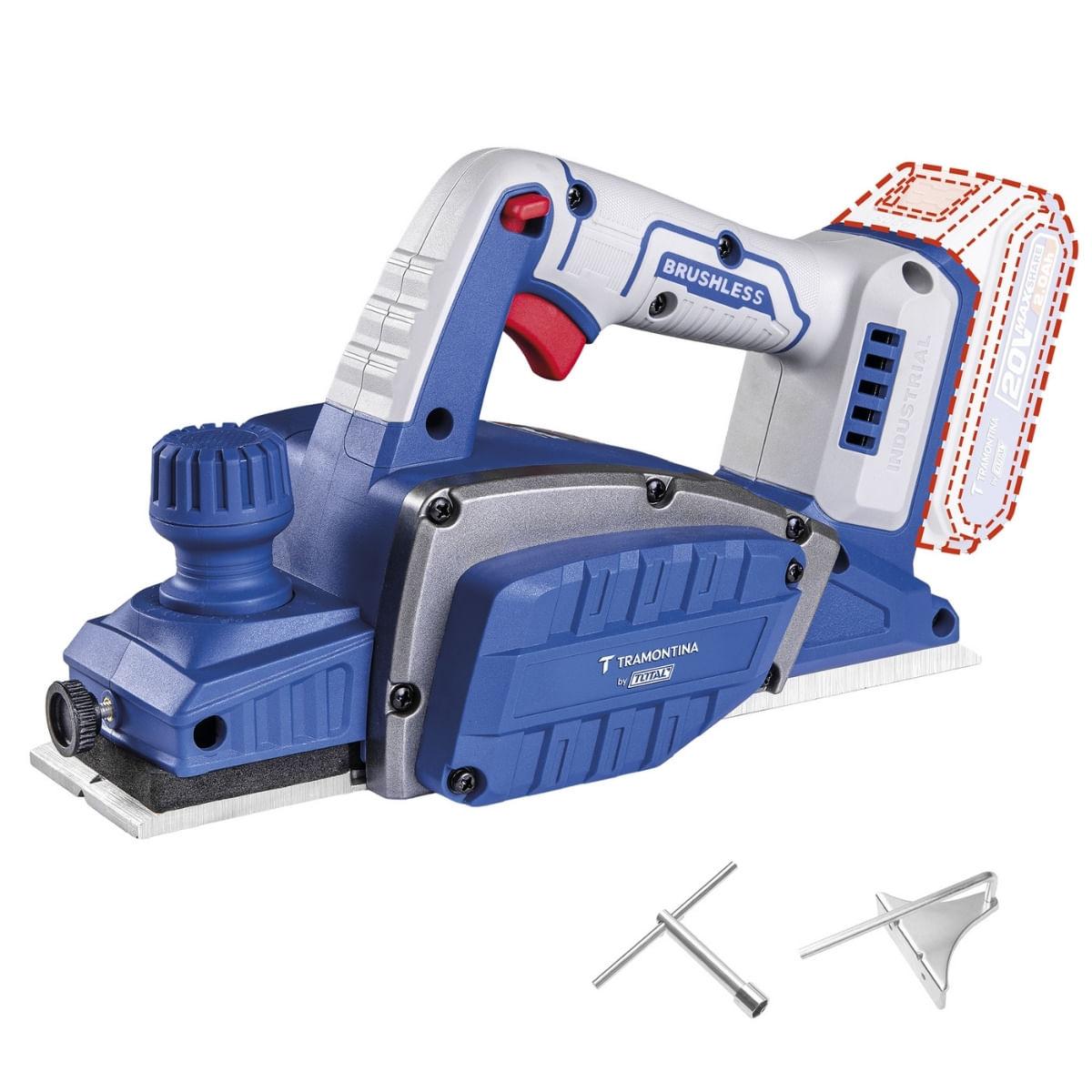 Plaina 20V 14000 rpm Tramontina Sem Bateria e Carregador