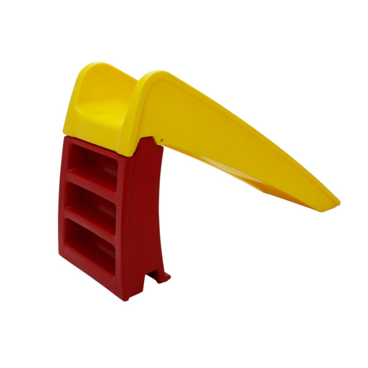 Escorregador Infantil Tramontina Zip em Polietileno Amarelo e Vermelho