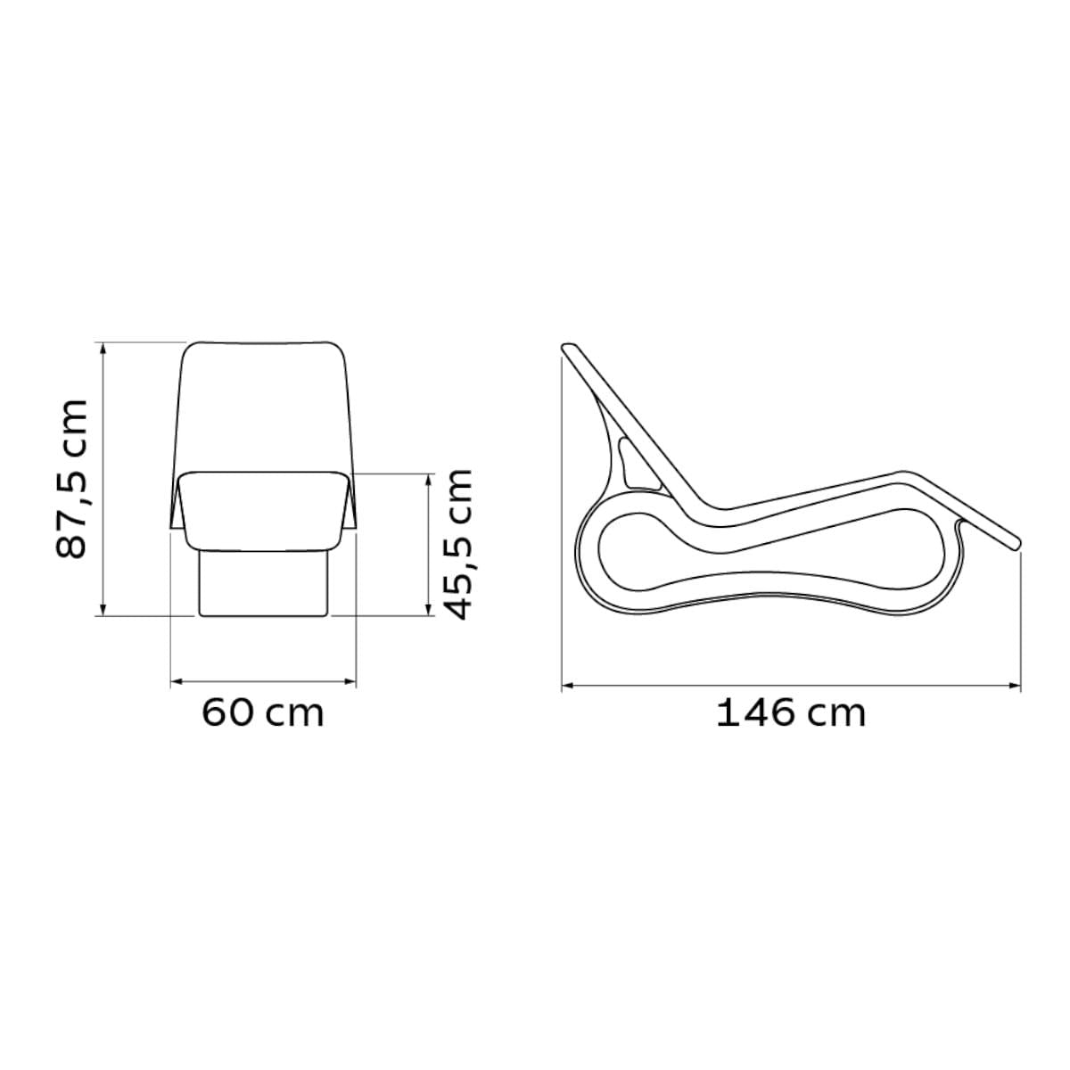 Espreguiçadeira Chaise Tramontina Octo em Polietileno Branco