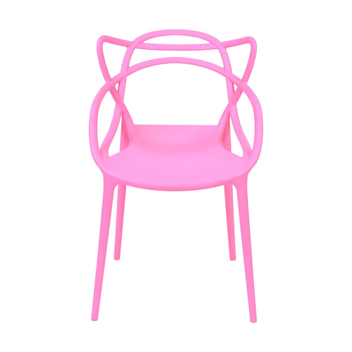 Cadeira Solna Rosa em Polipropileno Or Design