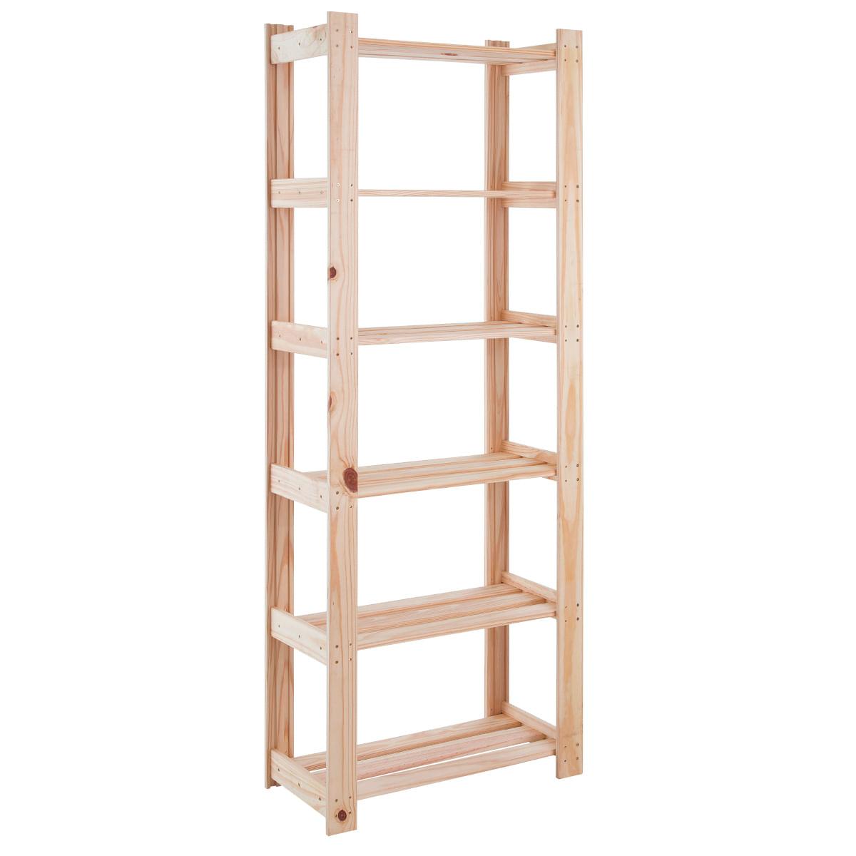 Estante para Livros com 6 Prateleiras Modulare Natural Tramontina 91620020