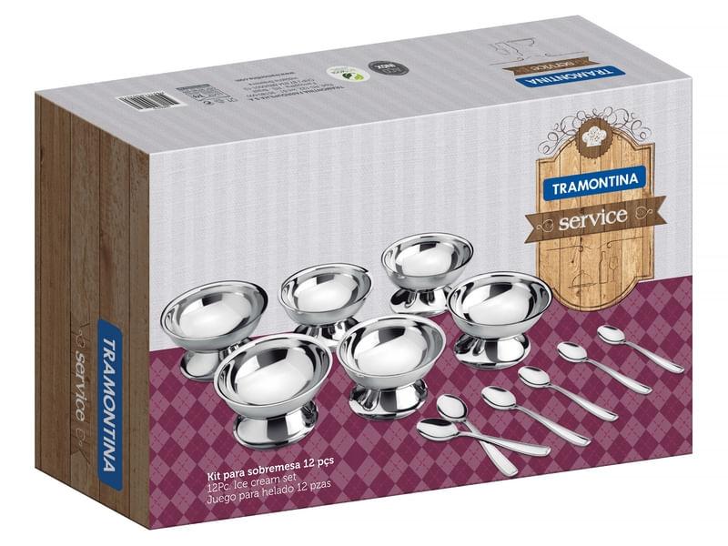 Jogo para Sobremesa Aço Inox 12 Peças SERVICE Tramontina 64400710