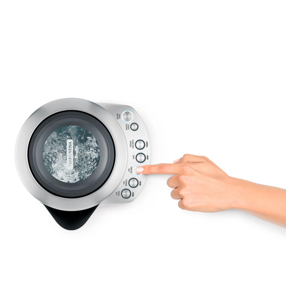 Chaleira Elétrica Tramontina by Breville Smart em Aço Inox Fosco 5 Temperaturas 1,7 L 220 V