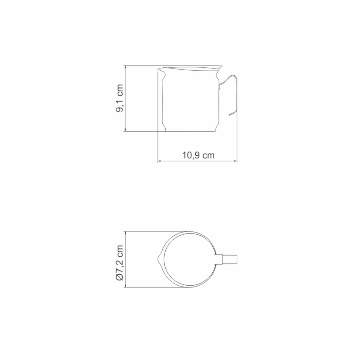 Bule Tramontina para Café e Leite em Aço Inox 7,1 cm 260 ml