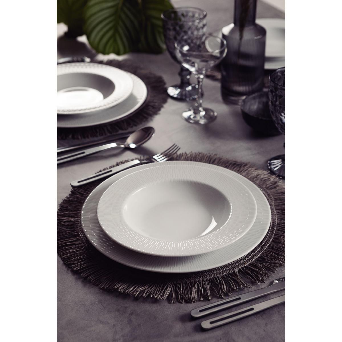 Aparelho de Jantar Tramontina Santorini em Porcelana Decorada 20 Peças