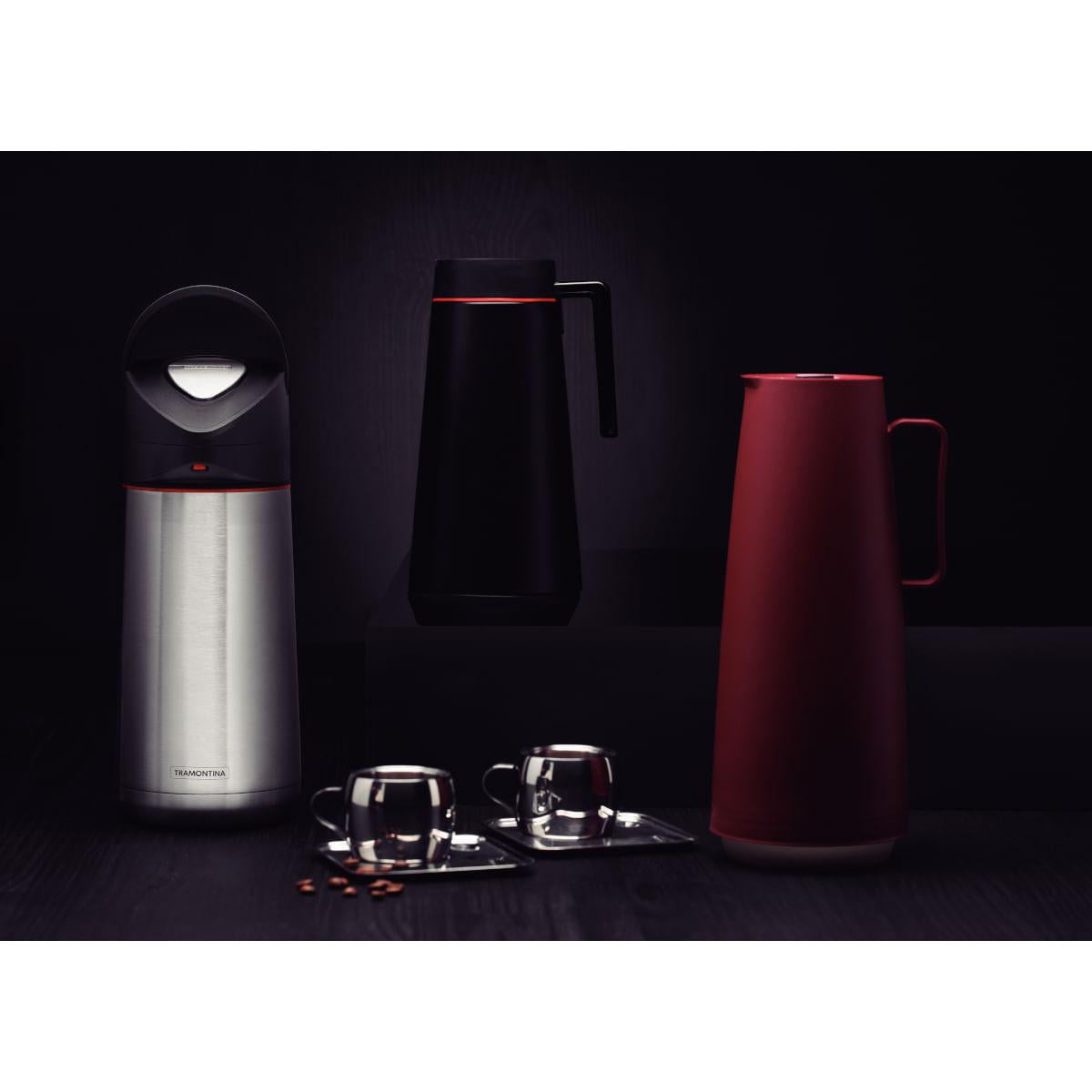 Garrafa Térmica Tramontina Exata em Aço Inox com Ampola de Aço 1,4 L