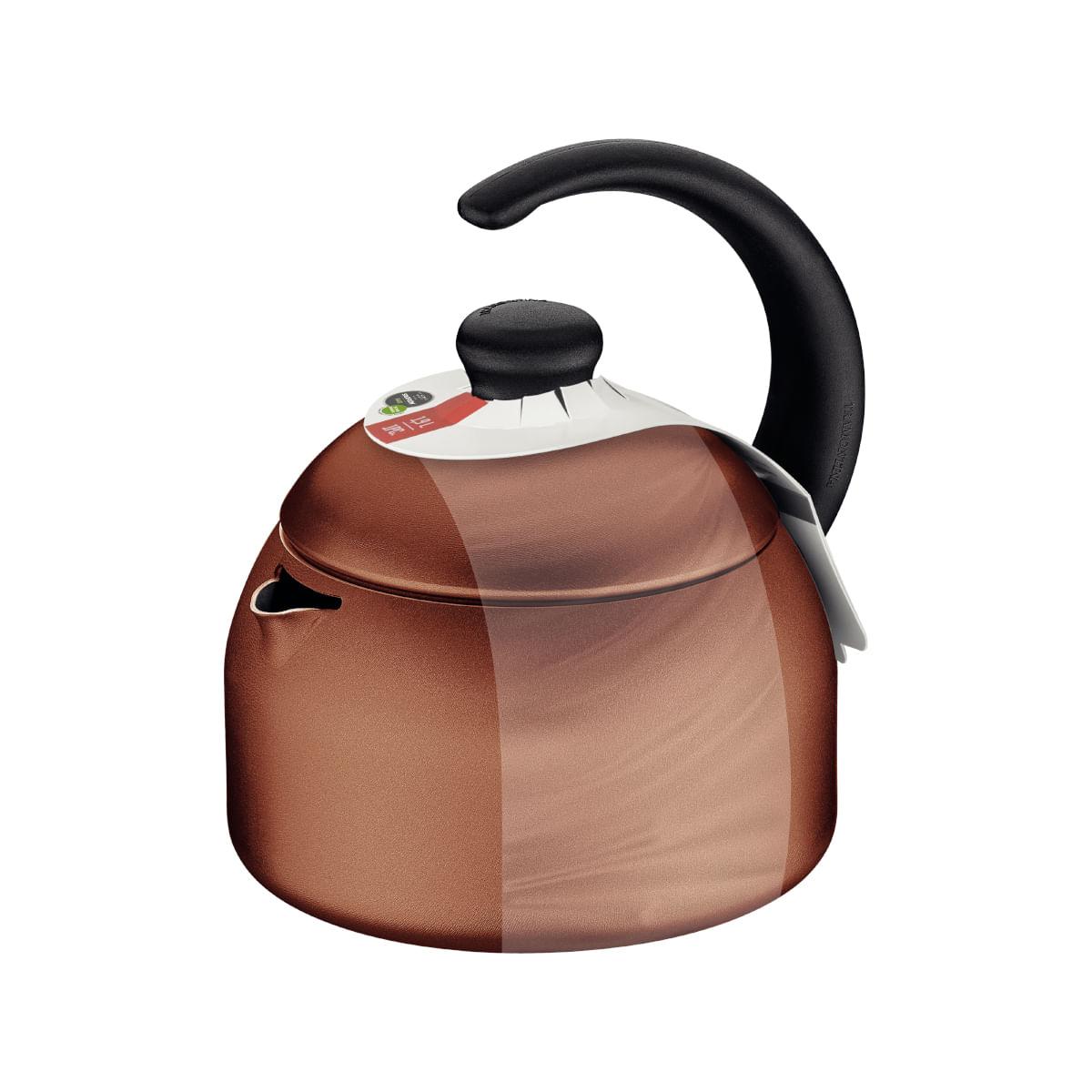 Chaleira Tramontina Alumínio Starflon Laranja 18 cm 1,9 Litros