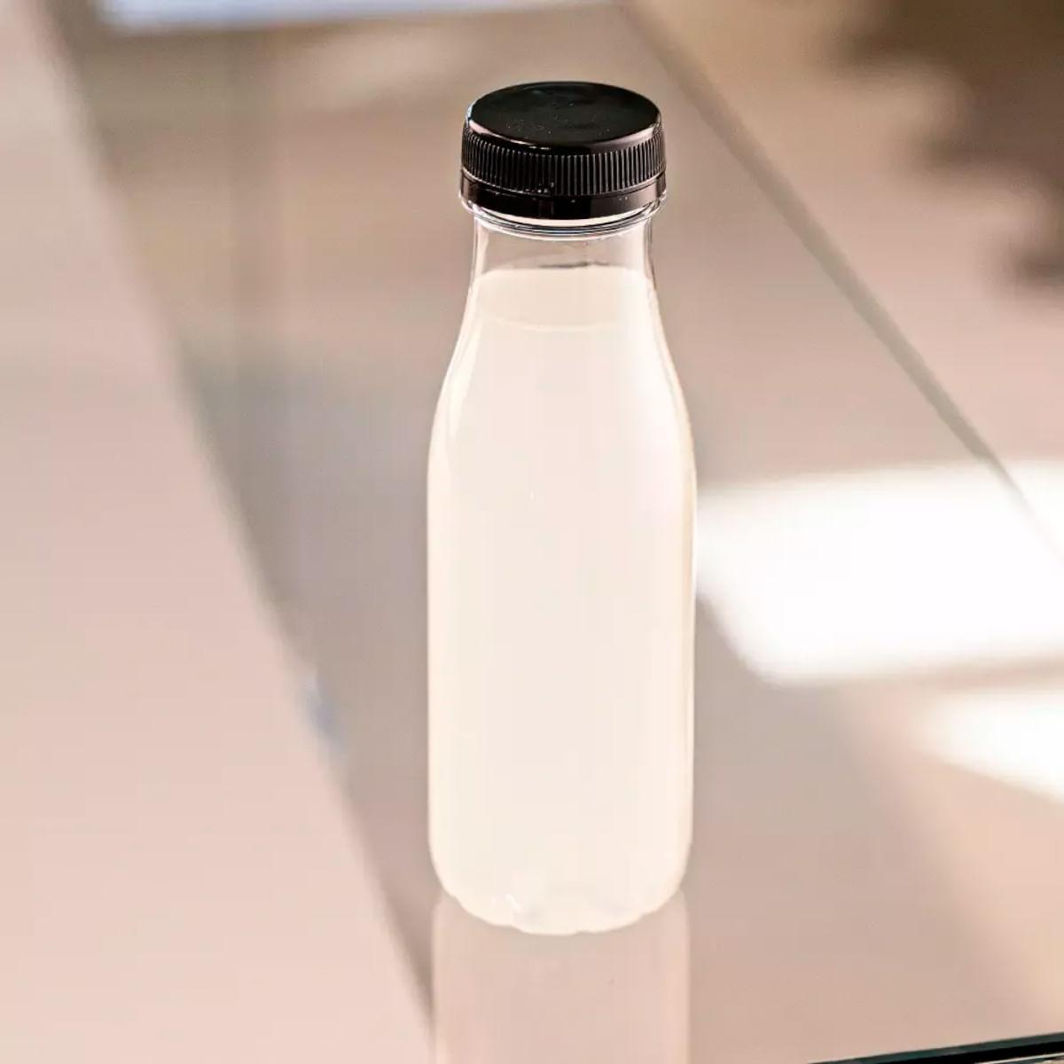 70un Garrafa PET Plástica Transparente com Tampa 300ml G3530 Galvanotek