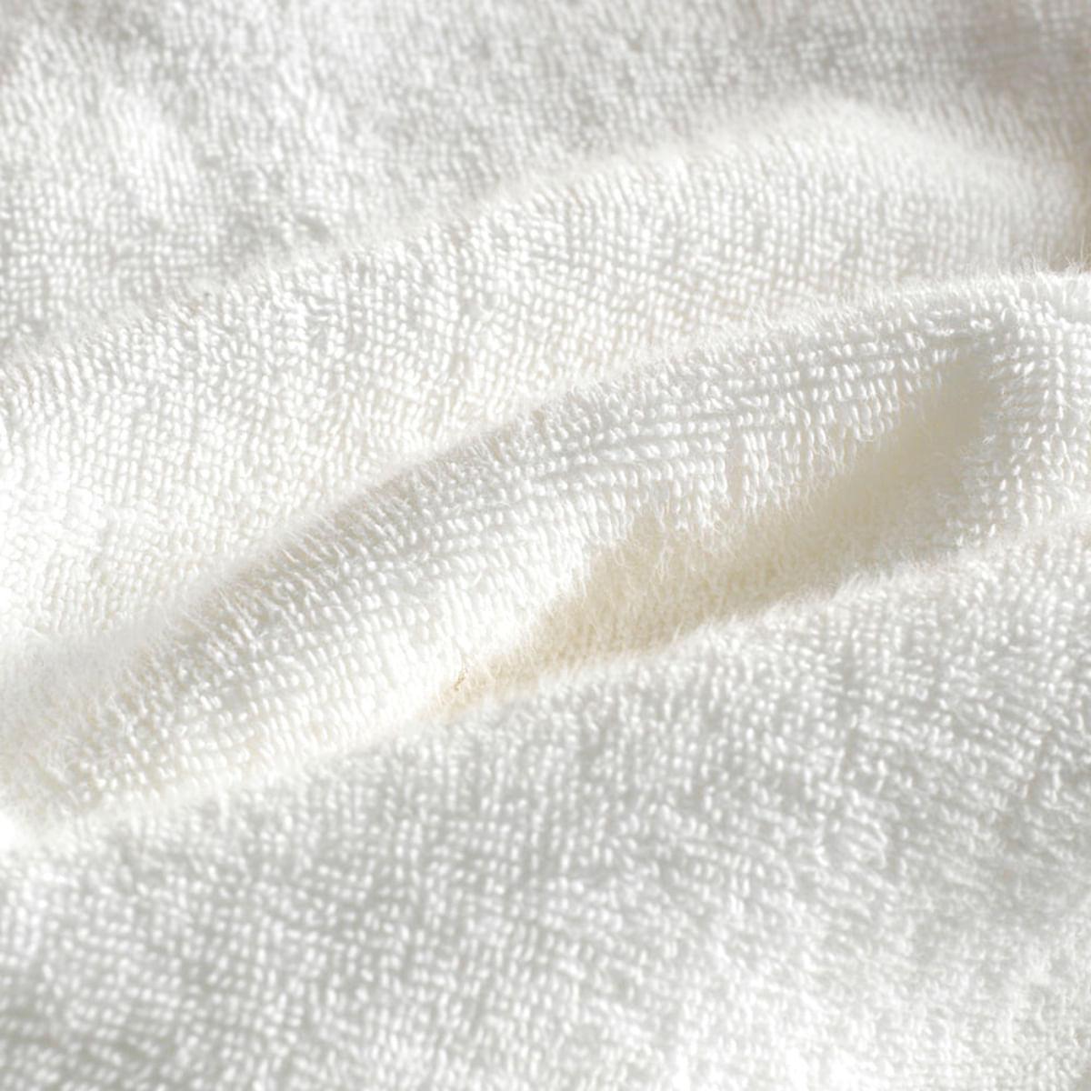 Toalha de Banho Karsten Fio Penteado Constanza Branco/ Marrom 70x140 cm
