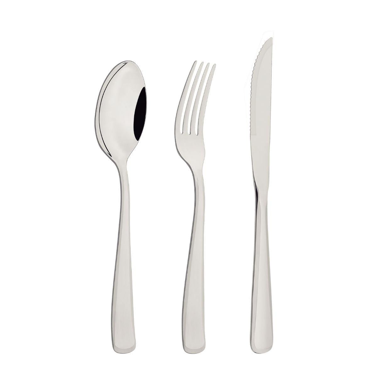Faqueiro Tramontina Pacific Aço Inox com Detalhes no Cabo 36 Peças