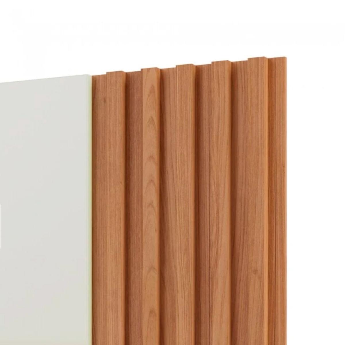 Cabeceira Solteiro 165x120cm em MDF Off White Freijó Dalla Costa