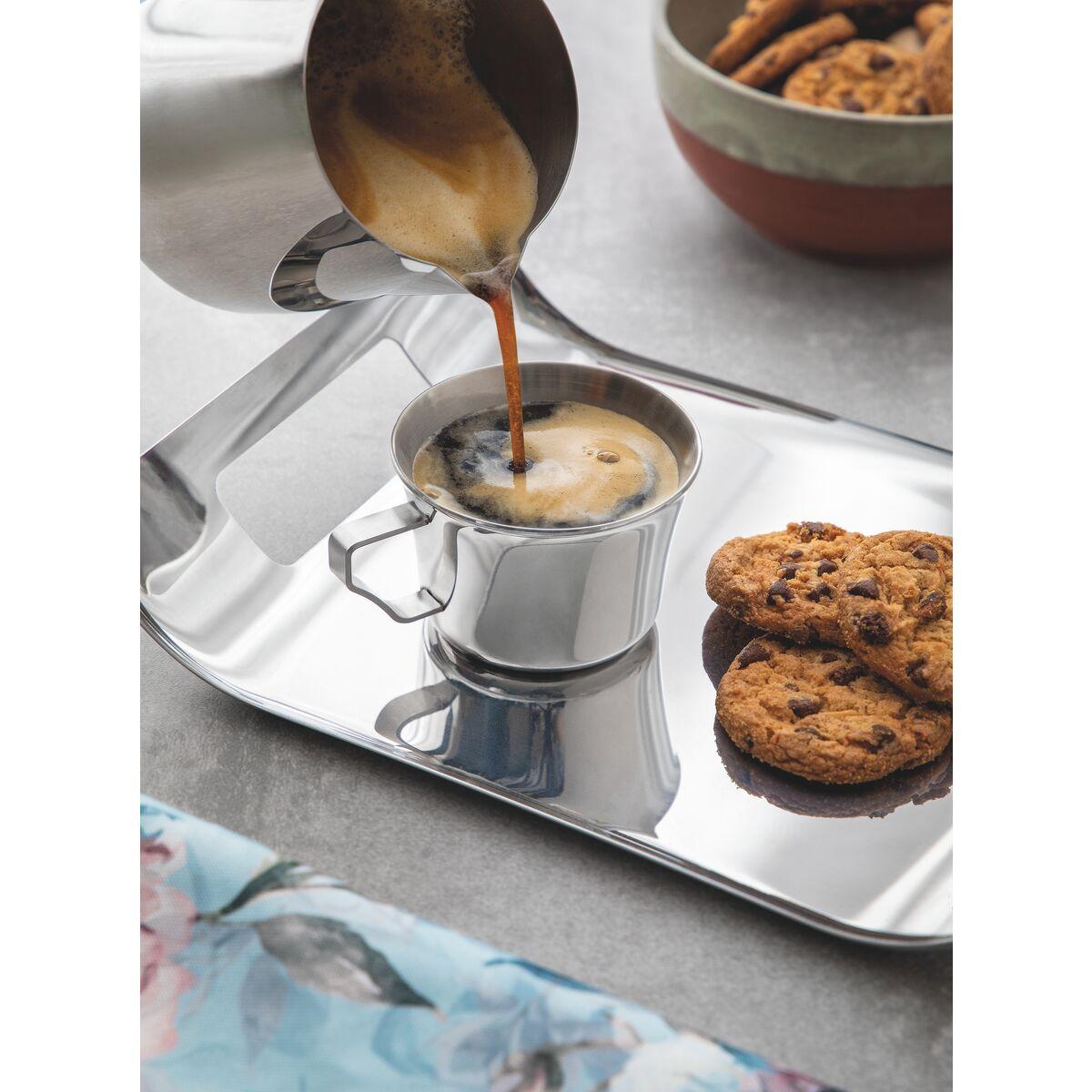 Conjunto de Xícaras para Chá e Café Tramontina em Aço Inox com Acabamento Brilho 2 Peças