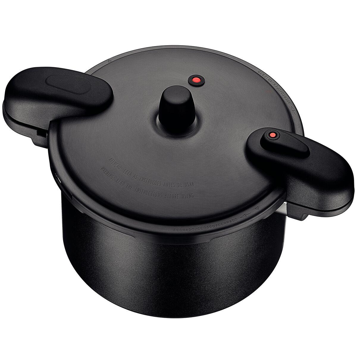 Panela de Pressão Tramontina Valência Black 7 L 24 cm em Alumínio com Revestimento Cerâmico