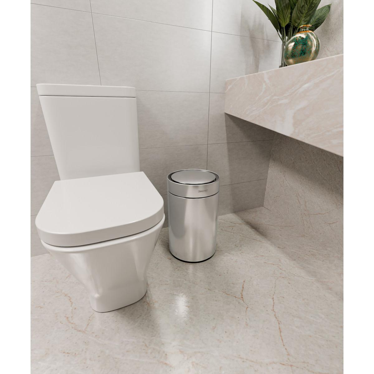 Lixeira Tramontina Sense Round 11 Litros Automática com Sensor Aço Inox Acetinado