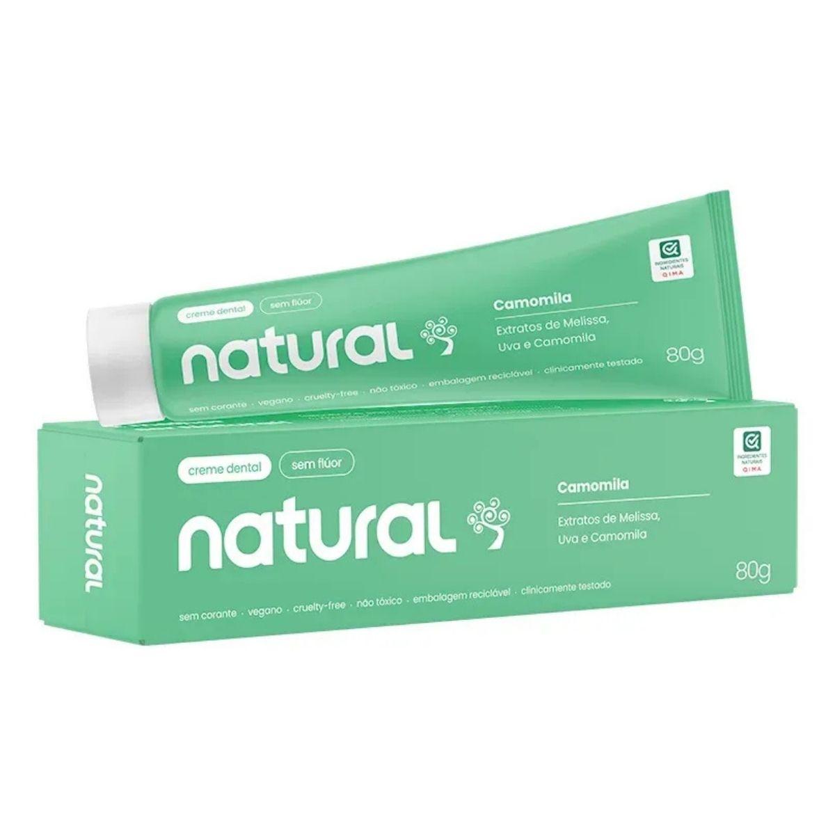 Creme Dental Natural Vegano Camomila 80g