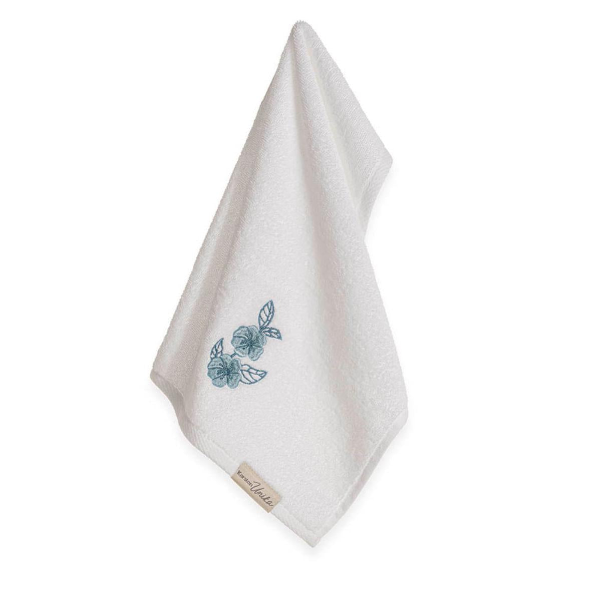 Jogo de Lavabo 2 Peças com Bordado Fio Penteado 100% Algodão Betina 30x50 cm Karsten
