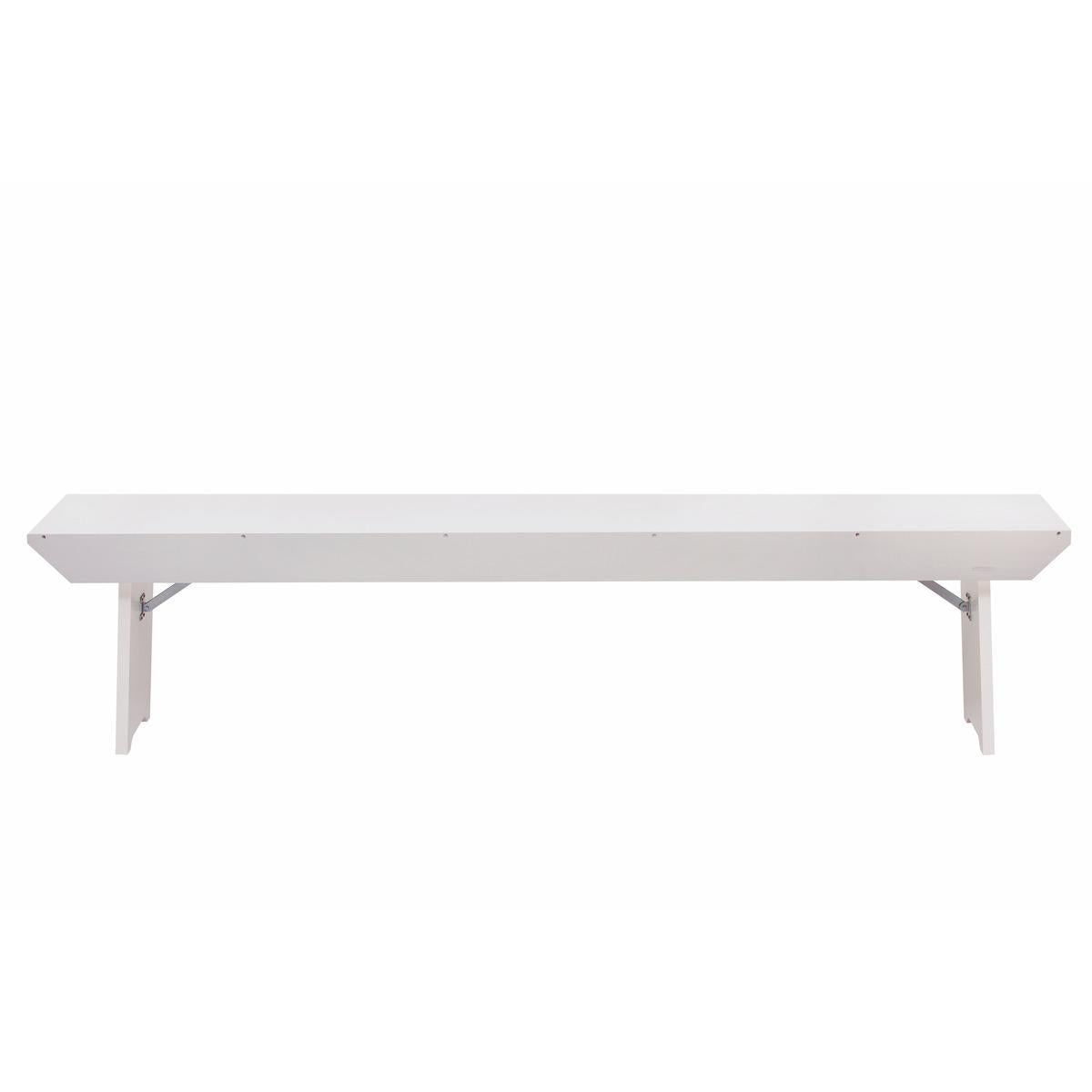 Banco Naturalle Dobrável Branco 200 cm Tramontina