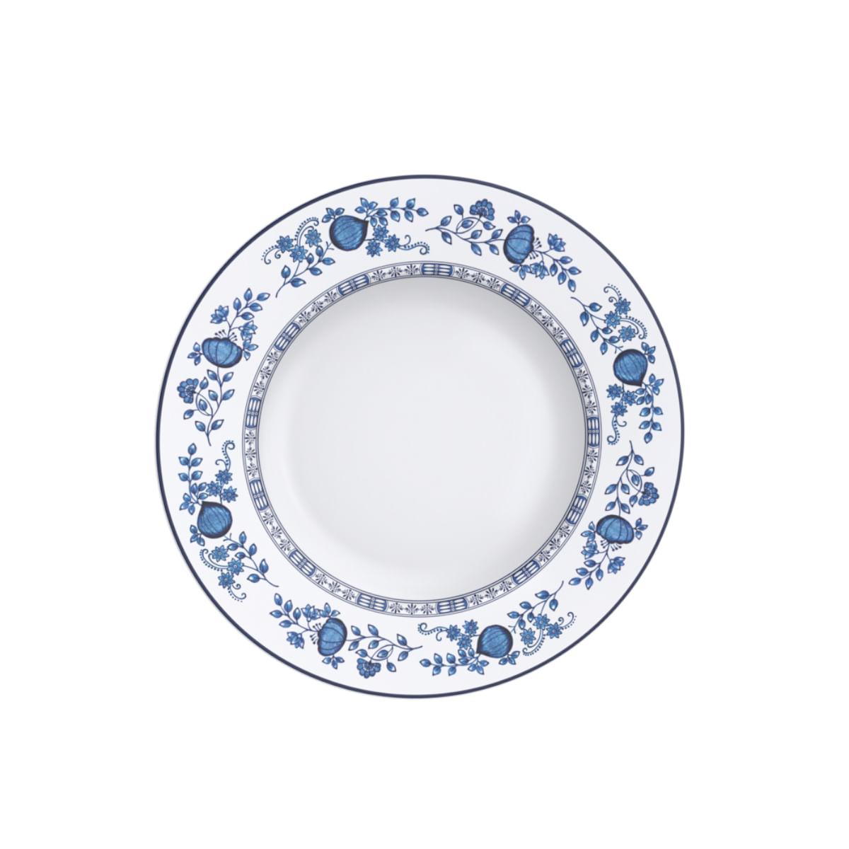 Prato Raso Tramontina Dulce em Porcelana Decorada 28 cm
