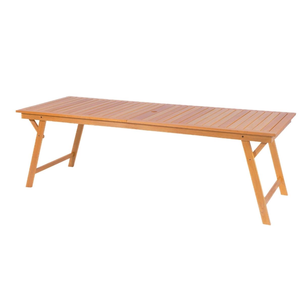 Mesa Dobrável Tramontina 235x90 cm em Madeira Tauari