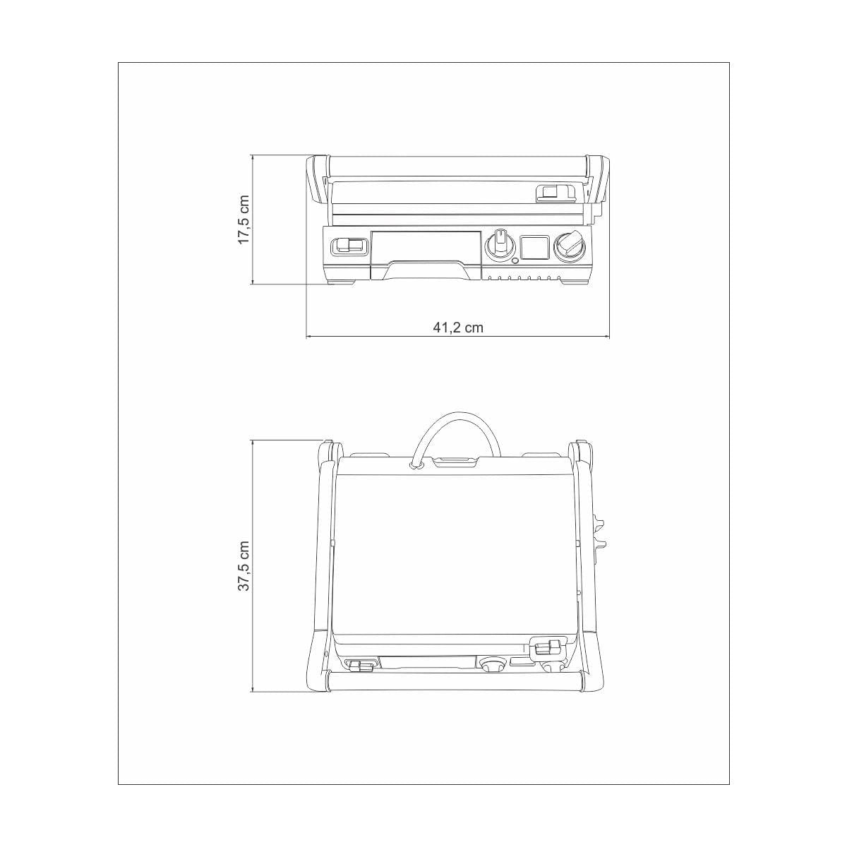 Grill Elétrico Tramontina by Breville Smart em Aço Inox com Display LCD 220 V