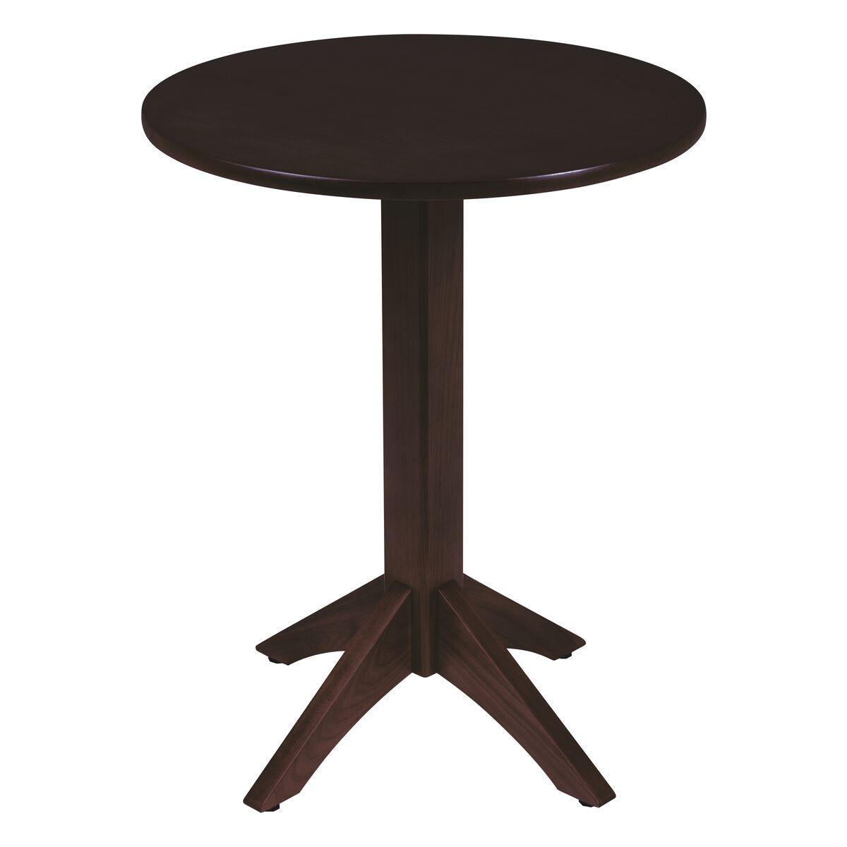 Mesa de Madeira Tramontina London Redonda em Tauarí Castanho Escuro 2 Lugares 60 cm