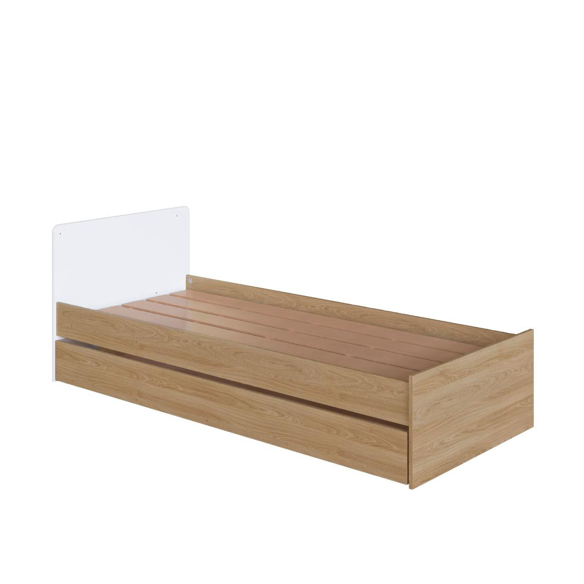 Berço Cama com Cômoda e Cama Auxiliar Aveiro Branco Completa Móveis