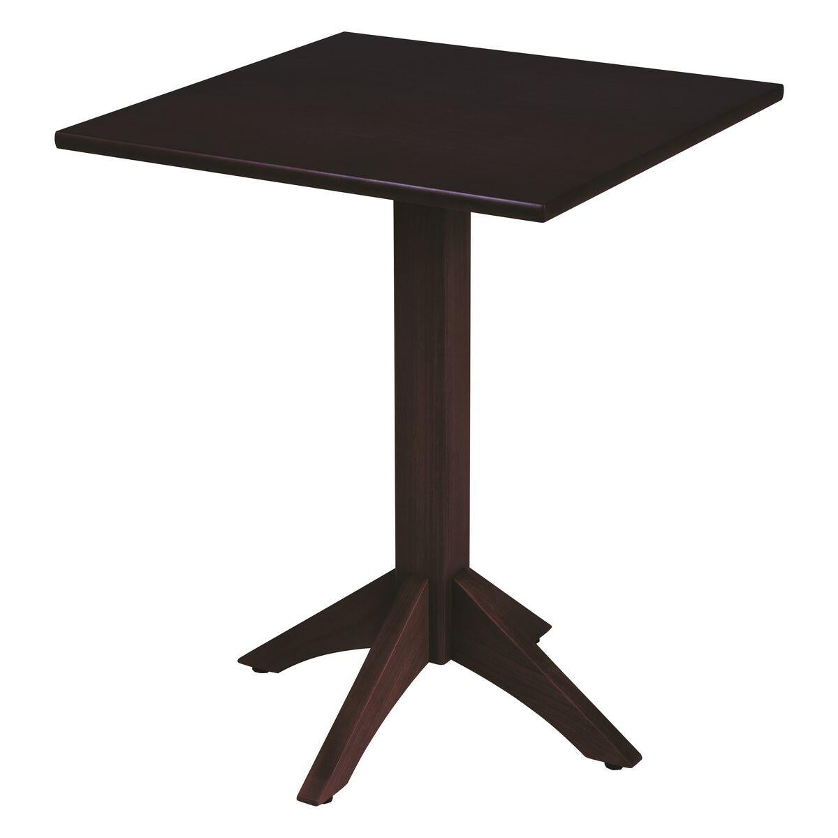Mesa de Madeira Tramontina London Coluna Central Quadrada em Tauarí Tabaco 4 Lugares 60 cm