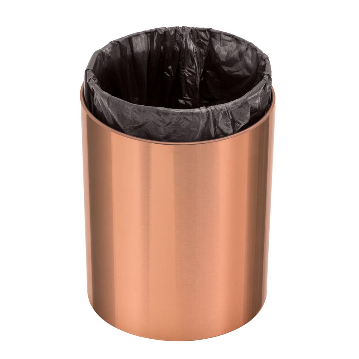 Lixeira Tramontina Útil Rose Gold 5 Litros OUTLET