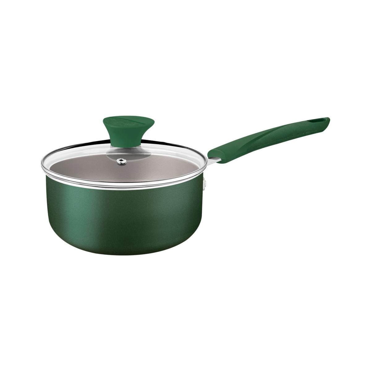 Panela Tramontina Lyf em Alumínio 16 cm 1,5 L Antiaderente Starflon Max Verde Natureza