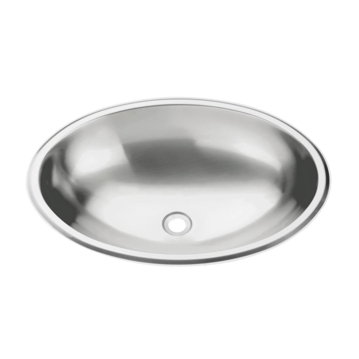 Lavabo Oval de sobrepor Tramontina em Aço Inox com Acabamento Alto Brilho 36 x 26 cm