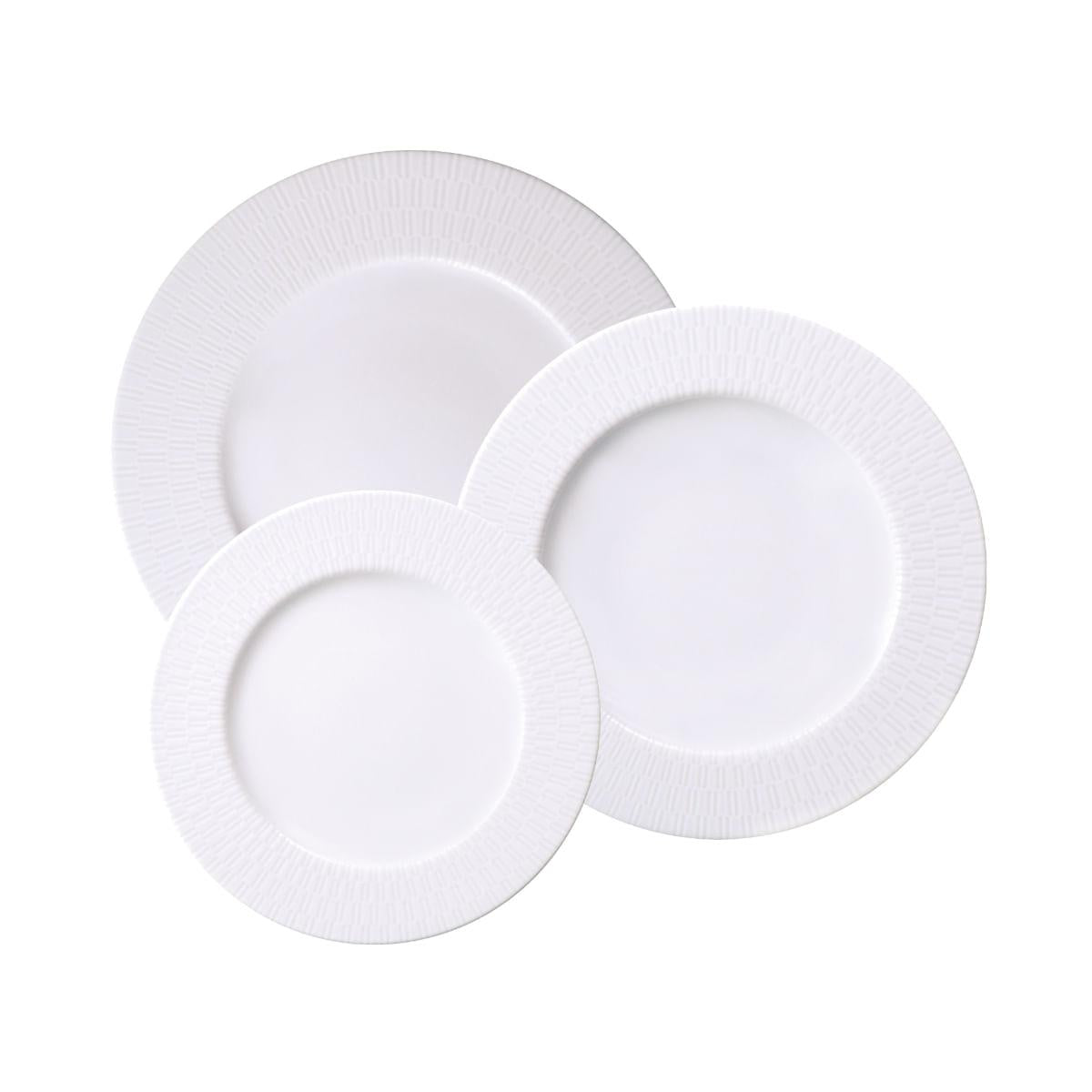 Jogo de Pratos Tramontina Santorini em Porcelana Decorada 12 peças