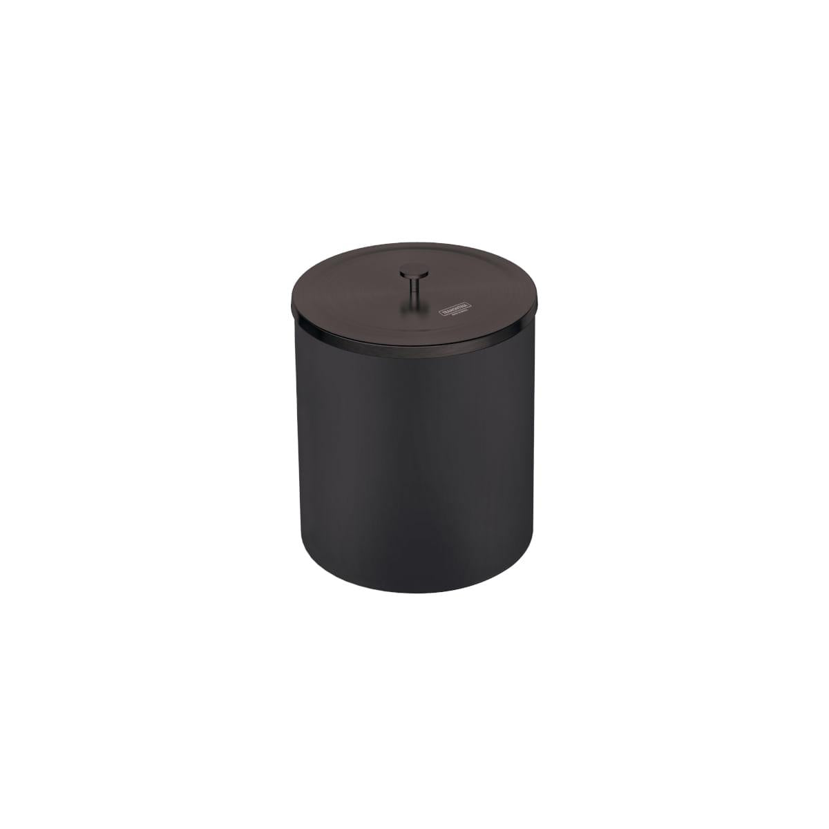 Lixeira Tramontina Útil Mix Black Matte Aço Inox com Balde Plástico 5 Litros
