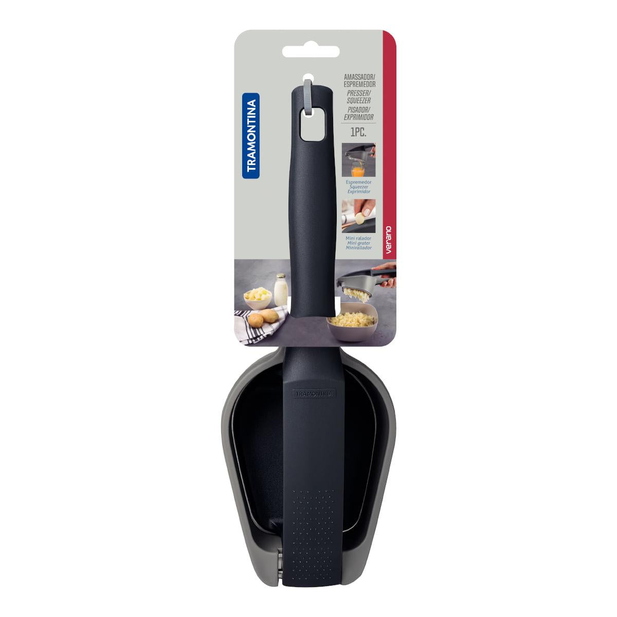 Amassador para Batatas Tramontina Verano Nylon Aço Inox Ônix