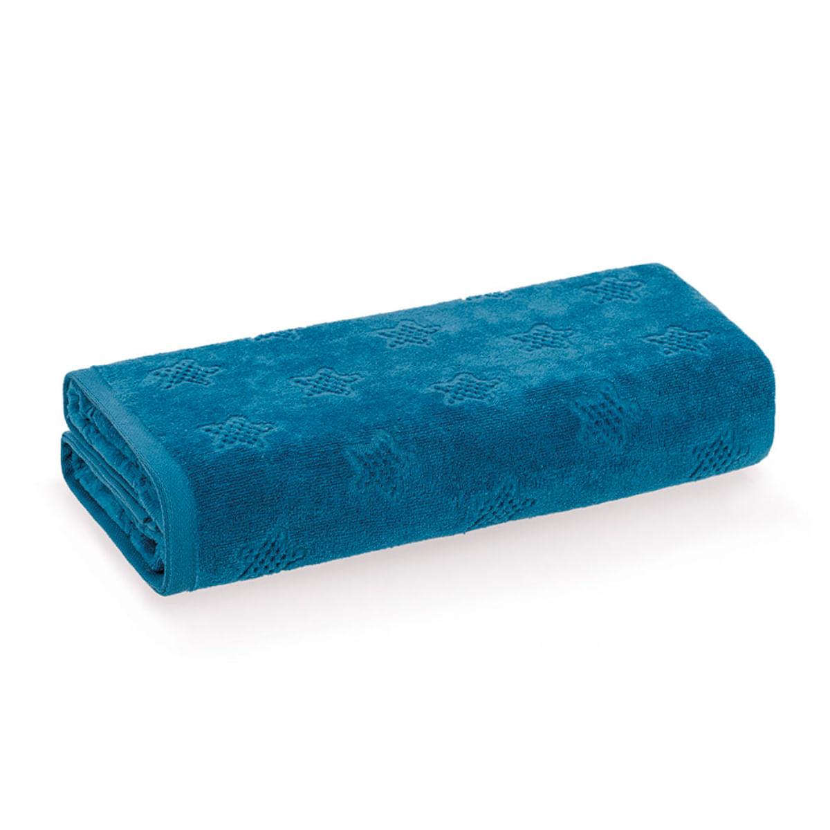 Toalha de Banho Infantil Karsten Estelar Índigo Azul 66x140 cm