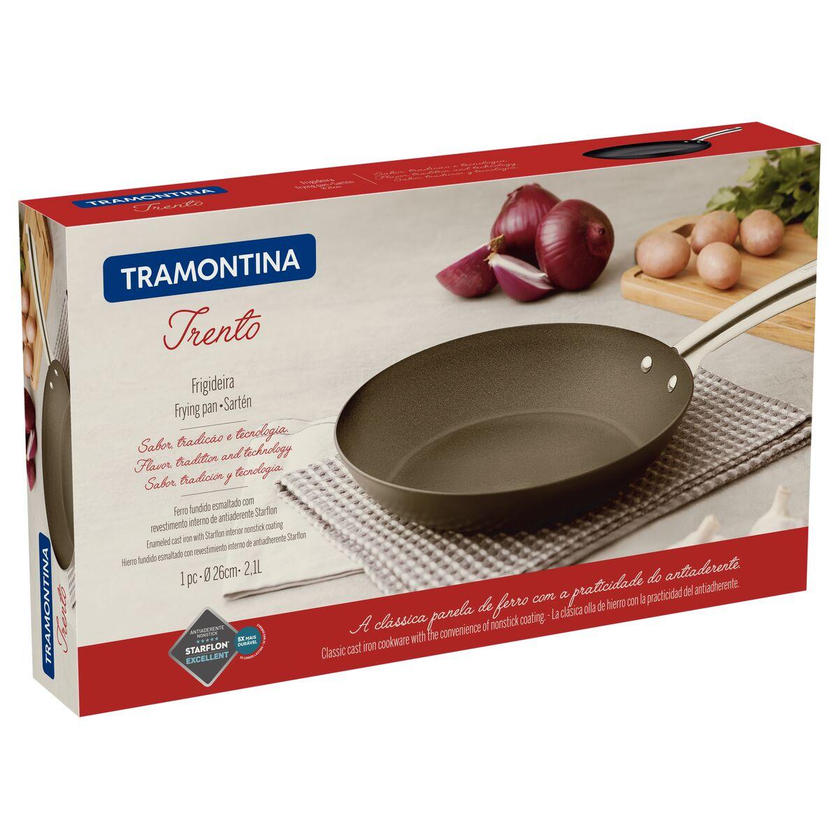 Frigideira Tramontina Trento em Ferro Fundido Esmaltado Antiaderente Starflon Excellent 26 cm 2,1 L